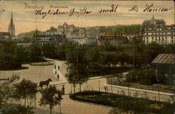 Flensburg. Promenade Postcard