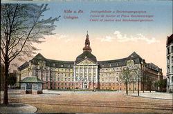 Cologne. Court of Justice and Reichenspergerplace Germany Postcard Postcard