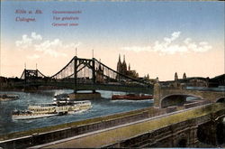 General view of Cologne on the Rhine Postcard