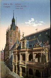 Town Hall Cologne, Germany Postcard Postcard