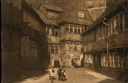 Children in Street Hamburg, Germany Postcard Postcard