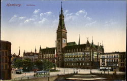 Rathaus Hamburg, Germany Postcard Postcard