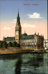 Hamburg. City Hall Germany Postcard Postcard