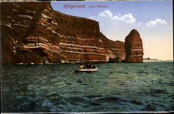 Helgoland. "Der Mönch Deutschland Germany Postcard Postcard