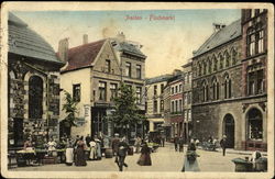 City fishmarket Aachen, Germany Postcard Postcard