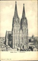 Koln Dom (westside) Cologne, Germany Postcard Postcard