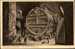 Giant vat of beer Heidelberger, Germany Postcard Postcard