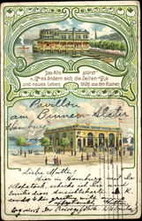 Pavillon am Binnen-Alster Hamburg, Germany Postcard Postcard