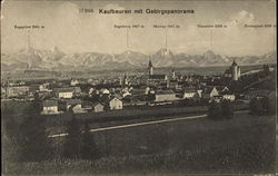 Kaufbeuren mit Gebirgspanorama Germany Postcard Postcard