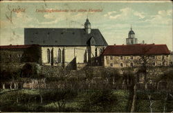 Dreifaltigkeitskirche mit altem Hospital Alsfeld, Germany Postcard Postcard