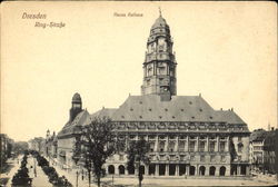 Neues Rathaus Dresden, Germany Postcard Postcard