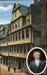 Goethe's House Frankfurt, Germany Postcard Postcard