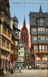 Alter Markt mit Dom Frankfurt am Mainz, Germany Postcard Postcard