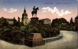 Darmstadt. Denkmal Ludwig IV Postcard