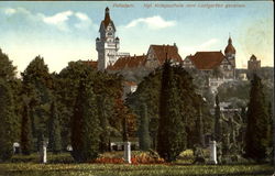 Potsdam Military School as seen from the Great Garden Germany Postcard Postcard