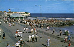 Strolling Down The Boardwalk Ocean City, NJ Postcard Postcard