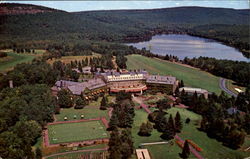 Aerial View Of The Skytop Club Postcard