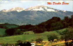 Mt. Diablo Snow Scenic, CA Postcard Postcard