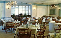 Dining Room Winding Brook Lodge, 2½ Miles North Postcard