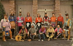 Oklahoma Indian Degree Team Postcard