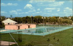 Swimming Pool & Bath House, Roosevelt park Postcard