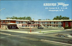 Albuquerque Trave Lodge, 615 Central N. E. U. S. 66 Postcard