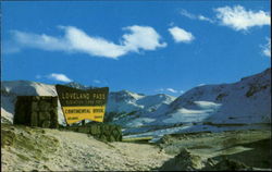 Colorful Colorado Summit Of Loveland Pass Postcard