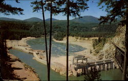 Scenic Box Canyon Dam & Powerhouse Postcard