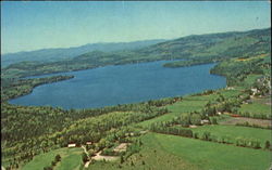 Aerial View Of Caspian Lake And Country Club Greensboro, VT Postcard Postcard