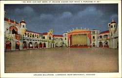 Autographed Aragon Ballroom, Lawrence Near Broadway Chicago, IL Postcard Postcard