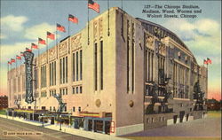 The Chicago Stadium, Wolcott Street Illinois Postcard Postcard