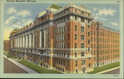 County Hospital Chicago, IL Postcard Postcard