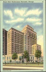 Abbott Hall, Northwestern University Postcard