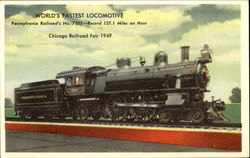 World's Fastest Locomotive Chicago, IL Postcard Postcard