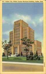 Weber County Municipal Building Ogden, UT Postcard Postcard