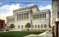 Milwaukee County Court House Wisconsin Postcard Postcard