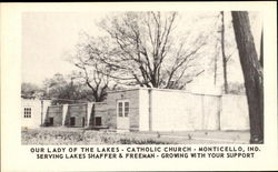 Our Lady Of The Lakes Catholic Church Postcard