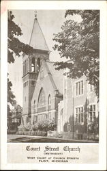 Court Street Church, West Court At Church Streets Postcard