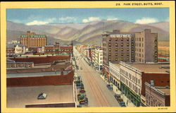 Park Street Butte, MT Postcard Postcard