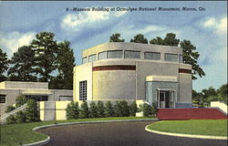 Museum Building At Ocmulgee National Monument Macon, GA Postcard Postcard