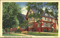 Grand Rapids Furniture Museum Michigan Postcard Postcard