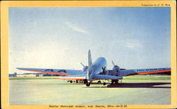 Dayton Municipal Airport Postcard