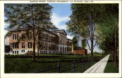 Campus Scene, Purdue University Postcard