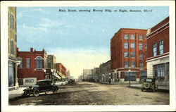 Main Street Showing Murray Bldg, At Right Postcard