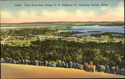 View From Rest Point, U. S. Highway 61 Duluth, MN Postcard Postcard