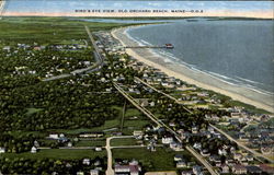 Bird's Eye View, Old Orchard Beach Maine Postcard Postcard