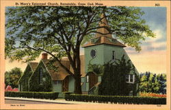 St. Mary's Episcopal Church, Cape Cod Barnstable, MA Postcard Postcard