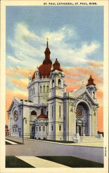 St. Paul Cathedral Minnesota Postcard Postcard