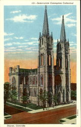 Immaculate Conception Cathedral Denver, CO Postcard Postcard