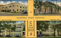 Central High School Fort Wayne, IN Postcard Postcard